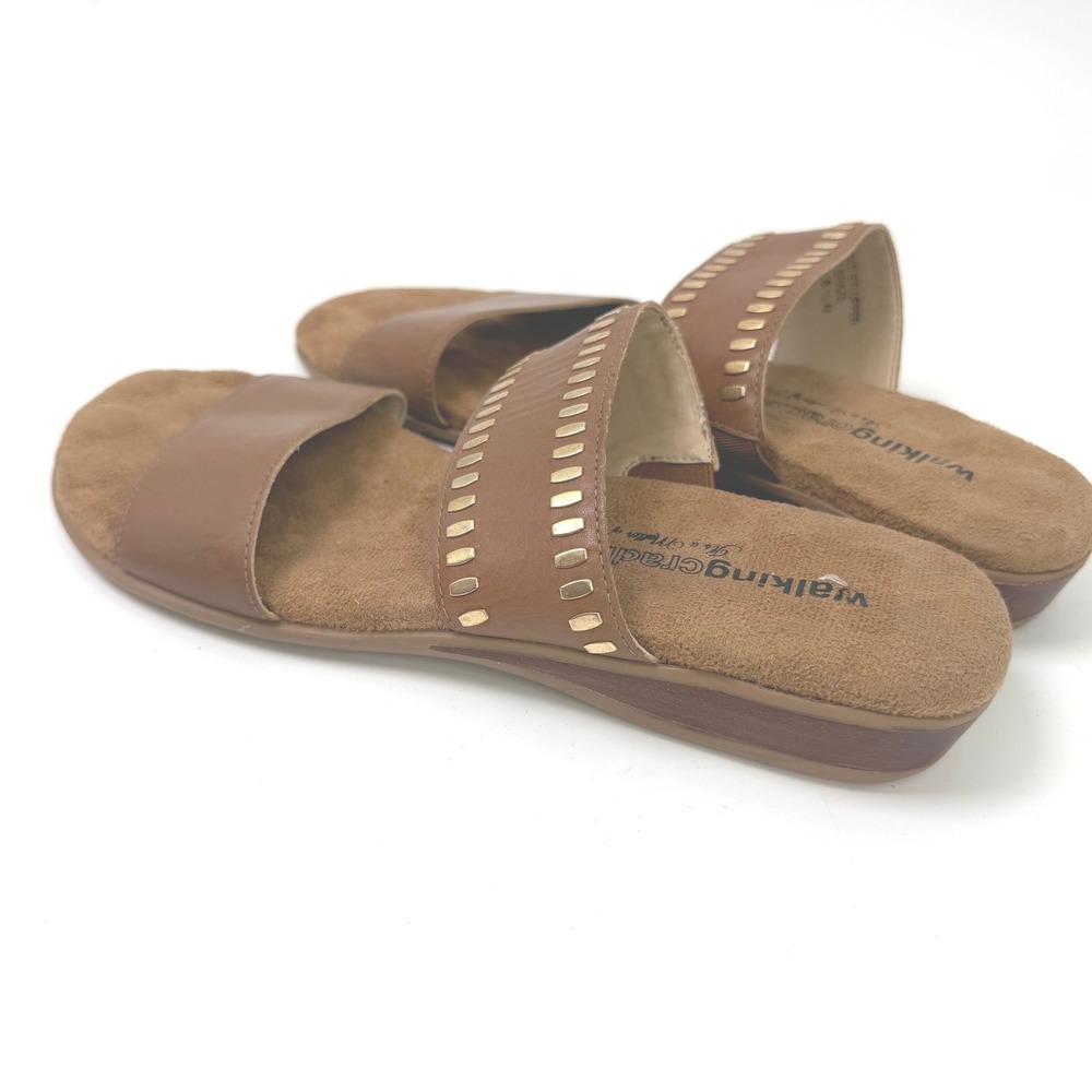 Walking Cradles‎ Sandals Womens 8.5 N Leather Western Boho Studded Resort Travel